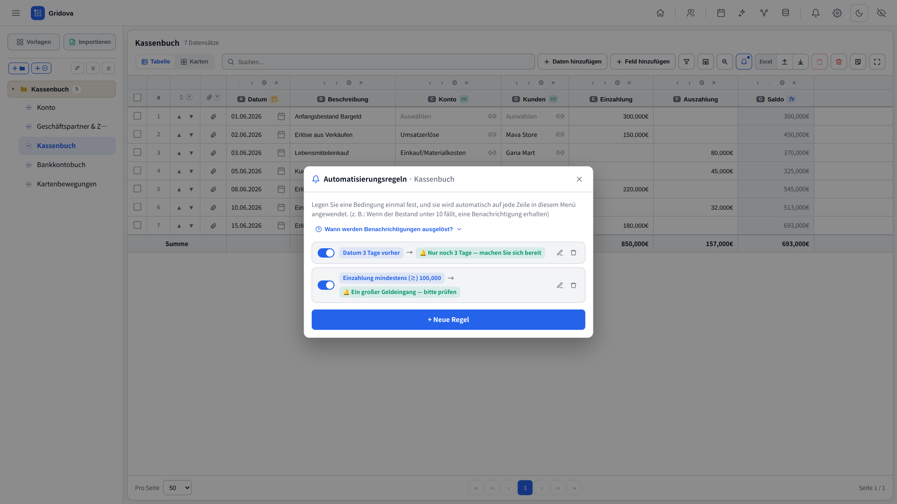 Automation rules and alerts