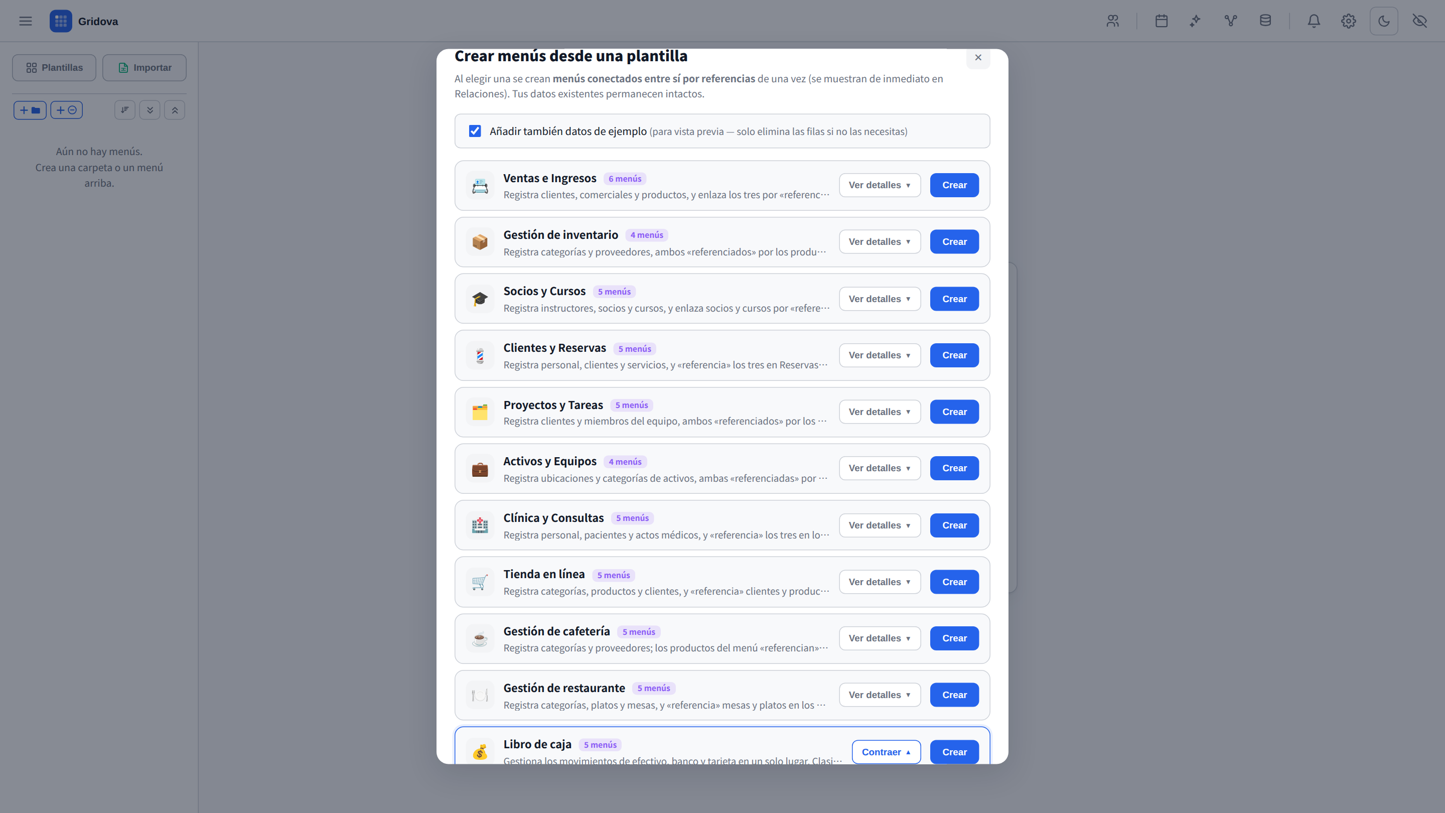 Templates gallery