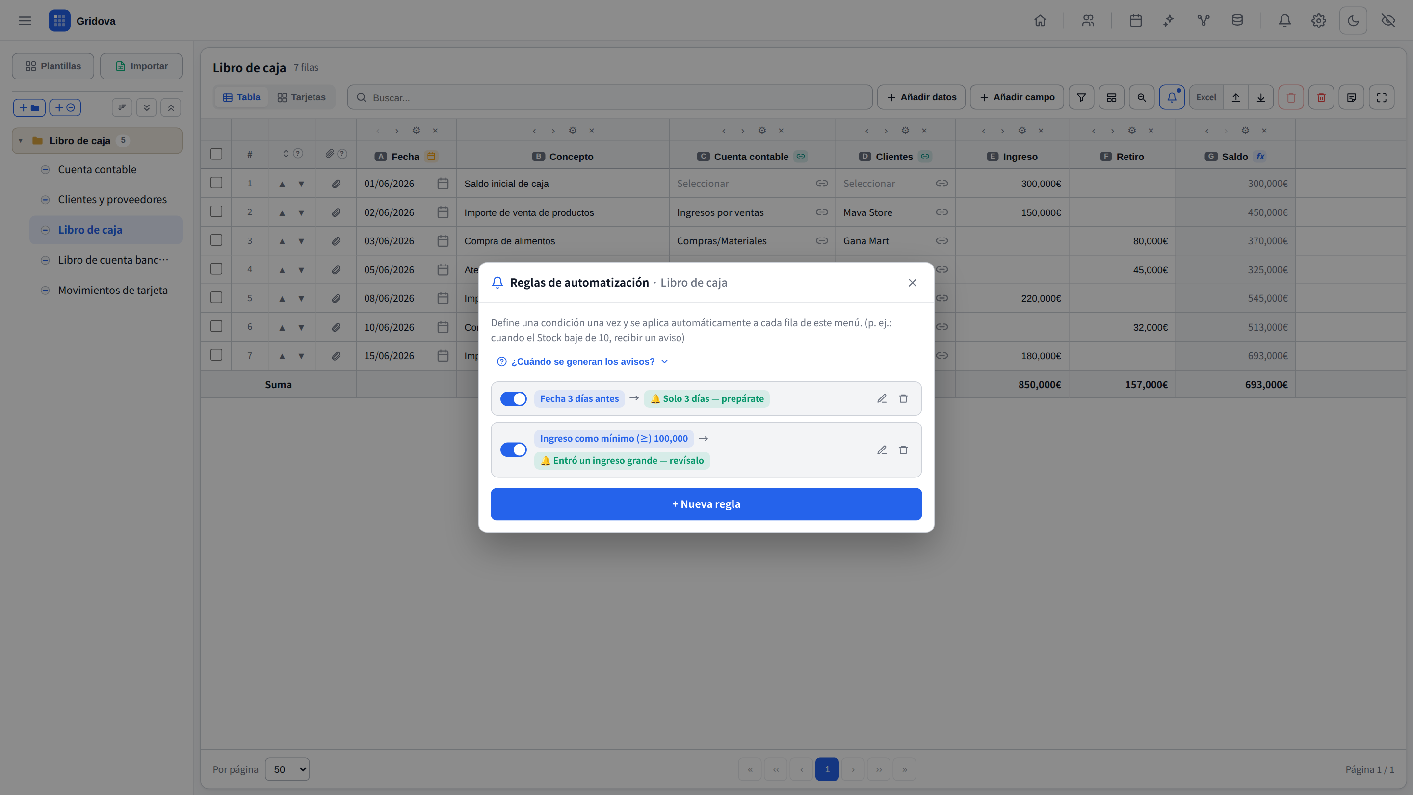 Automation rules and alerts