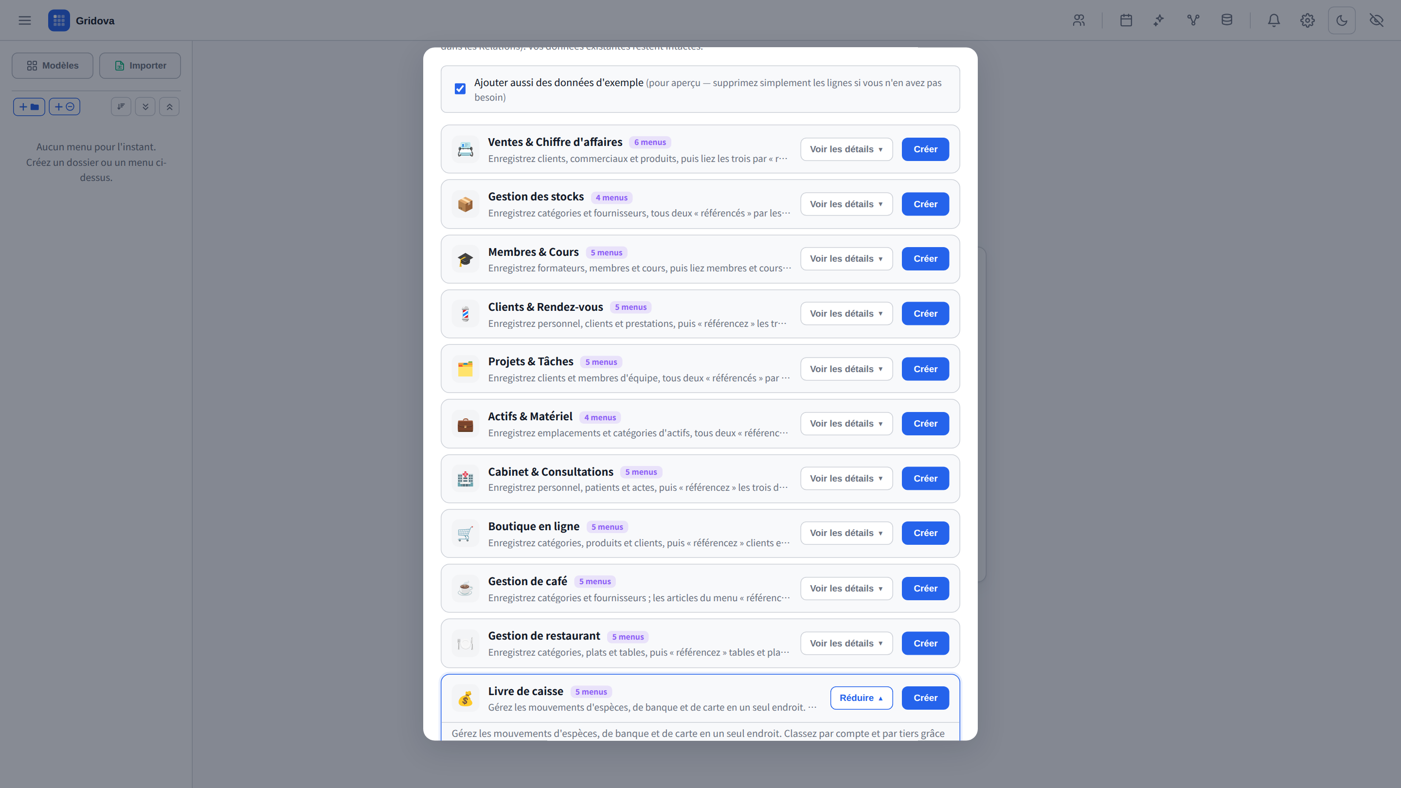 Templates gallery