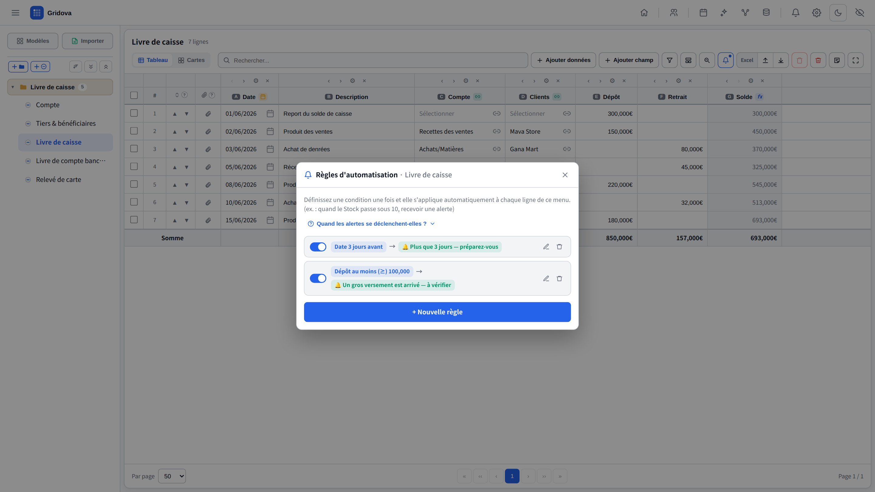Automation rules and alerts