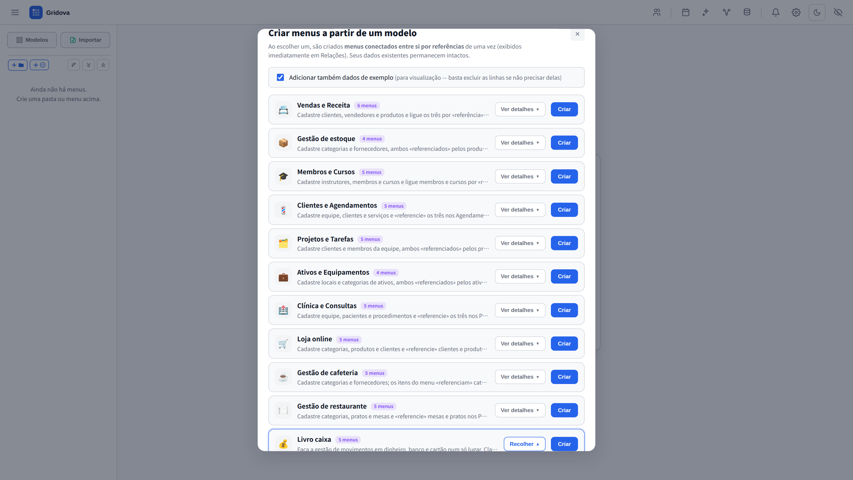 Templates gallery